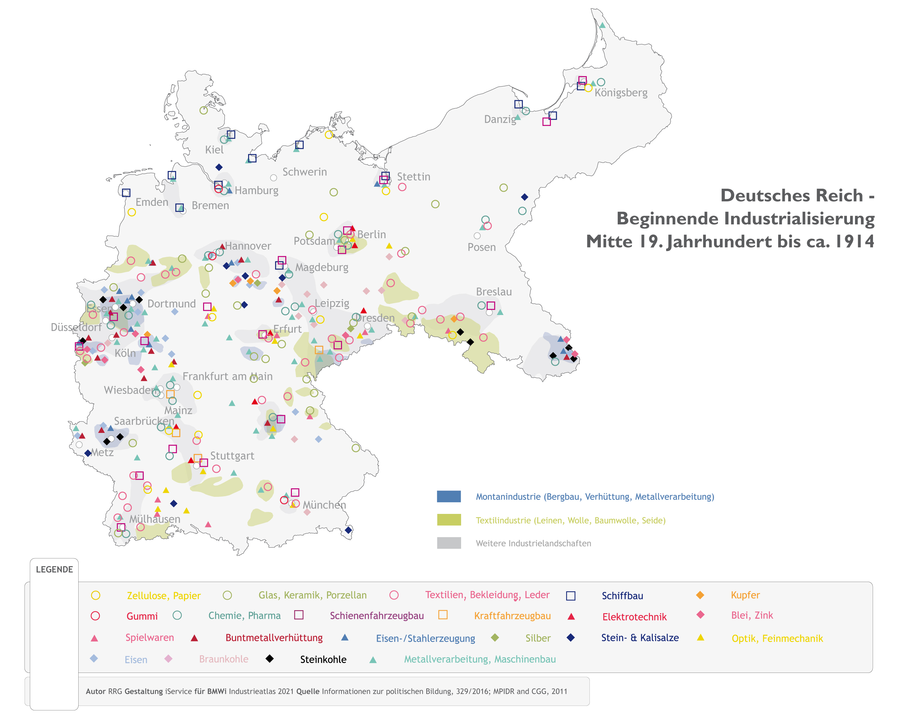 Deutsches Reich - Beginnende Industrialsierung Mitte 19. Jahrhundert bis ca. 1914